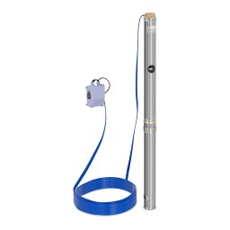 Djupvattenpump - 95 mm / 3,75'' - 10 800 l/h - 2200 W - 20 m kabel / 91 m uppfordringshöjd - Rostfritt stål