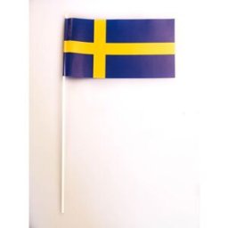 NO BRAND Svenska flaggan på pinne 50/fp