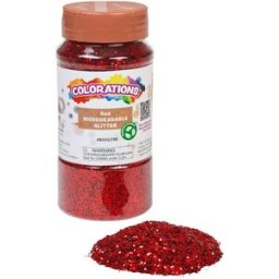 NO BRAND Bioglitter 113gr röd