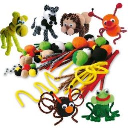 PLAYBOX Pysselset pompomdjur