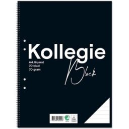 NO BRAND Kollegieblock A4 70g 70 blad linjerat hålat