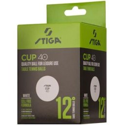 Bordtennisboll STIGA Cup vit 12/fp