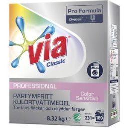 Via Tvättmedel Pro Formula Color Sensitive 8,32kg