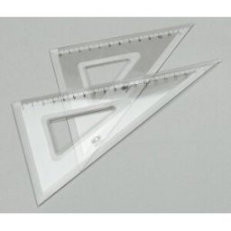 ARDA Triangellinjal, polystyren, genomskinlig