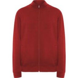 ROLY Sweater zip ulan unisex röd L