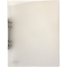 NO BRAND Ringpärm A4 i plast transparent vit