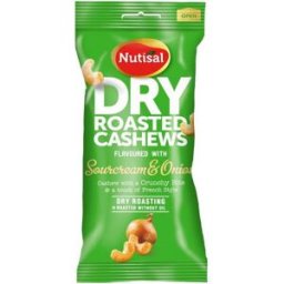NUTISAL Nötter DR Cashew sour cream/onion 60g