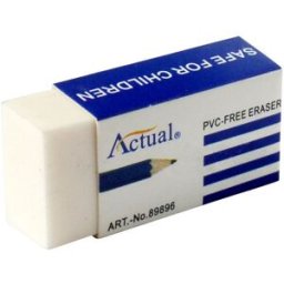 NO BRAND Radergummi ACTUAL 42x11x19mm vit 30/fp
