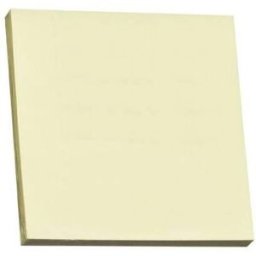 NO BRAND Notes Standard 76x76mm gul 100bl