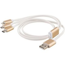 NO BRAND Adapter USB-A-Lightning/USB-C/USB-micro