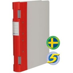 KEBA Gaffelpärm Ergo A4 40mm röd/neutral