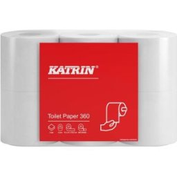 KATRIN Toalettpapper 360 2-lagers, 360 ark 42/fp