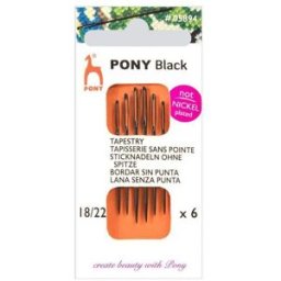 PONY Tapisserinålar nr 18-22 mix uu nickelfria 30/fp