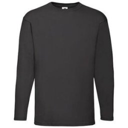 FRUIT OF THE LOOM Långärmad T-shirt svart M