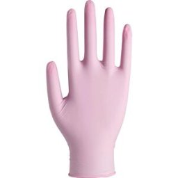 ABENA Nitrilhandske puderfri rosa S 100/fp