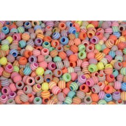 PLAYBOX Plastpärla pastell ränder 1550/fp