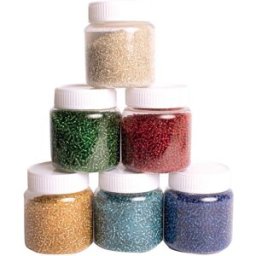 PLAYBOX Glaspärlor Rocaille 6x200g