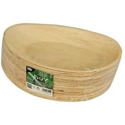 PAPSTAR Tallrik Palmblad 26x17x2,5cm 25/fp