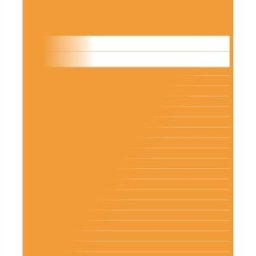 NO BRAND Skrivhäfte 17x21cm linj. 8,5mm orange