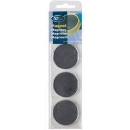 NO BRAND Magnetknappar 40 mm svart 4/fp