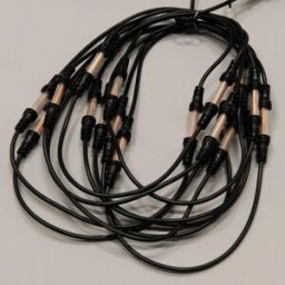 KONSTSMIDE Ljusslinga 30 amber LED 9,57m svart