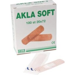 AKLA Plåster Soft nonwoven 34x72mm 100/fp