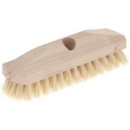 NORDEX Kvasthuvud av trä, styva borsthår, 22 cm, gul