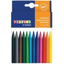 PLAYBOX Plastkrita 12 färger