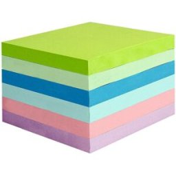 NO BRAND Notes kub 76x76mm pastell 450bl