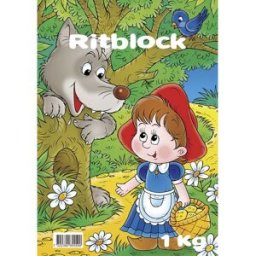 NO BRAND Ritblock, hållbart, tjocka sidor, för barn, 1 kg