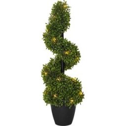 STAR TRADING Dekorationsträd Buxbom 65cm LED