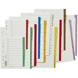 NO BRAND Register plastflik 1-20 brun 10/fp