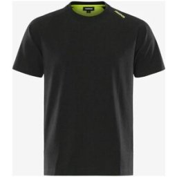 FRISTADS T-shirt heavy 7553 Svart/Gul 3XL
