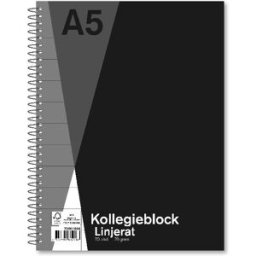 NO BRAND Kollegieblock A5 70g 70bl linjerat