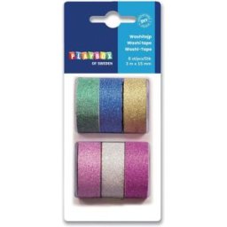 PLAYBOX Washitape glitter 6/fp