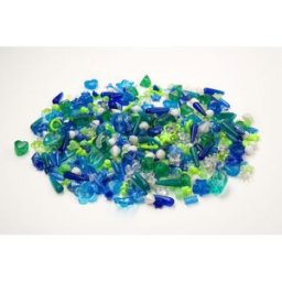PLAYBOX Plastpärlor mix blå/grön 1000/fp