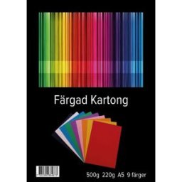 NO BRAND Kartong A5 220g 9 färger