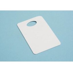 NO BRAND Garderobsbricka onum. vit 90x57mm 25/fp