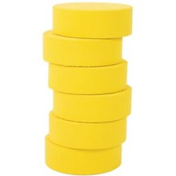 PLAYBOX Färgpuckar 57mm, gul 6/fp