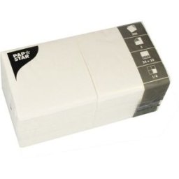 PAPSTAR Servett 3-lags 24x24cm vit 200/fp
