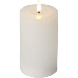 STAR TRADING Blockljus Flamme Flow LED 15cm vit