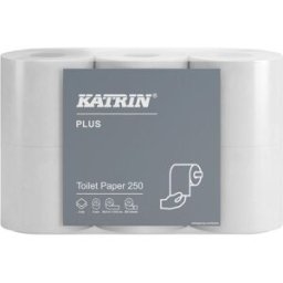 KATRIN Toalettpapper Plus 250 2-lager, vit 42/fp