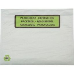 NO BRAND Packsedelskuvert papper C5 med tryck 1000/fp