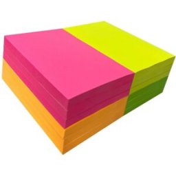 NO BRAND Notes 76x127mm sorterade neonfärger