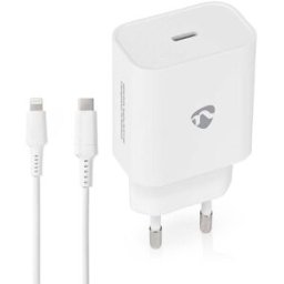 NEDIS Laddare Vägg 20 W USB-C/Lightning