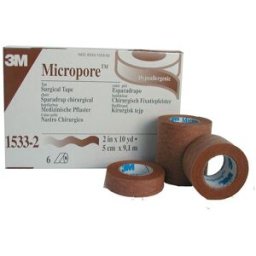 MICROPORE Beige 2,5cm x 9,1m 1 12/fp