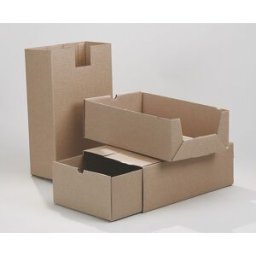 NO BRAND Arkivbox A65 235x125x380mm 2-delad brun