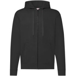 FRUIT OF THE LOOM Zip Hoodie svart 3XL
