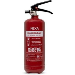 Nexa Brandsläckare pulver 2kg röd 13A 89B C