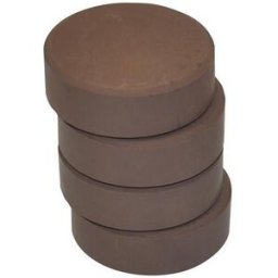 PLAYBOX Färgpuckar 57mm, mörkbrun 6/fp